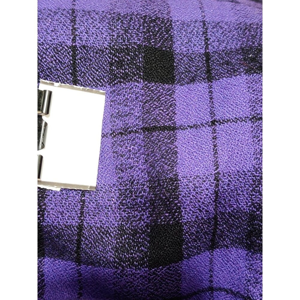 Vintage Chad Stevens 12 Purple Plaid Double Breasted Power Suit Blazer Made USA - Picture 6 of 13